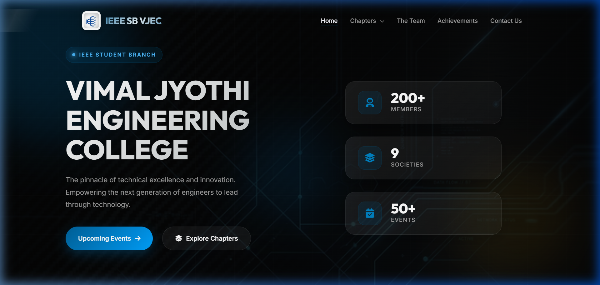 IEEE SB VJEC Website